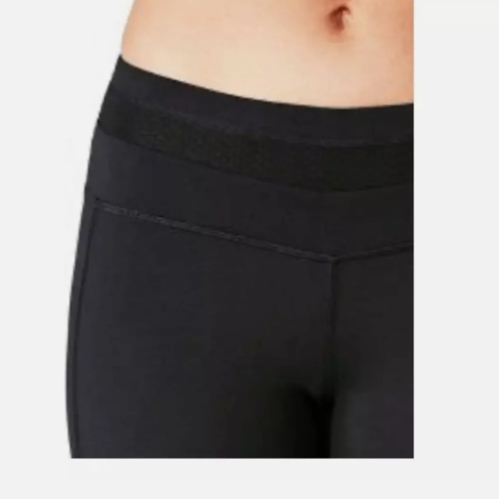 Manduka Mesh Women's Black Capri Leggings - Picture 3 of 7